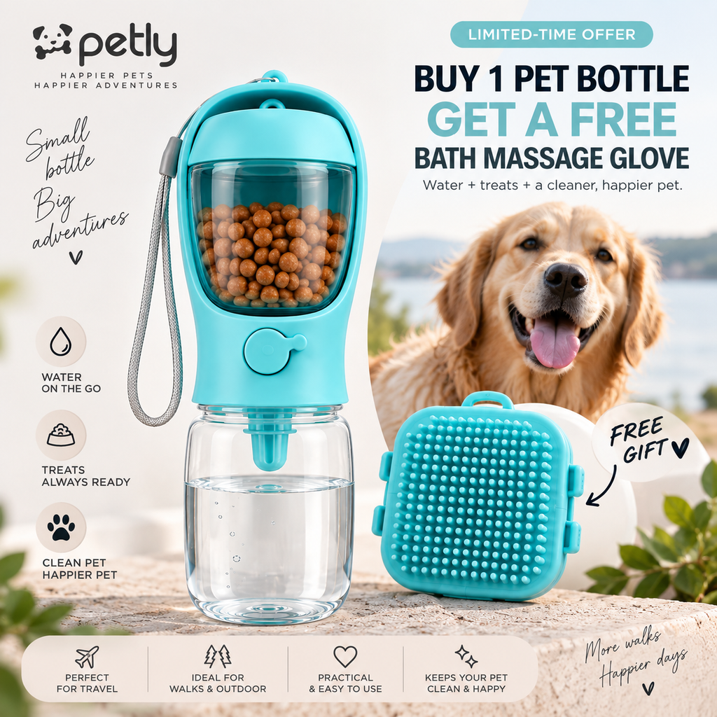 2-in-1 Pet Travel Bottle