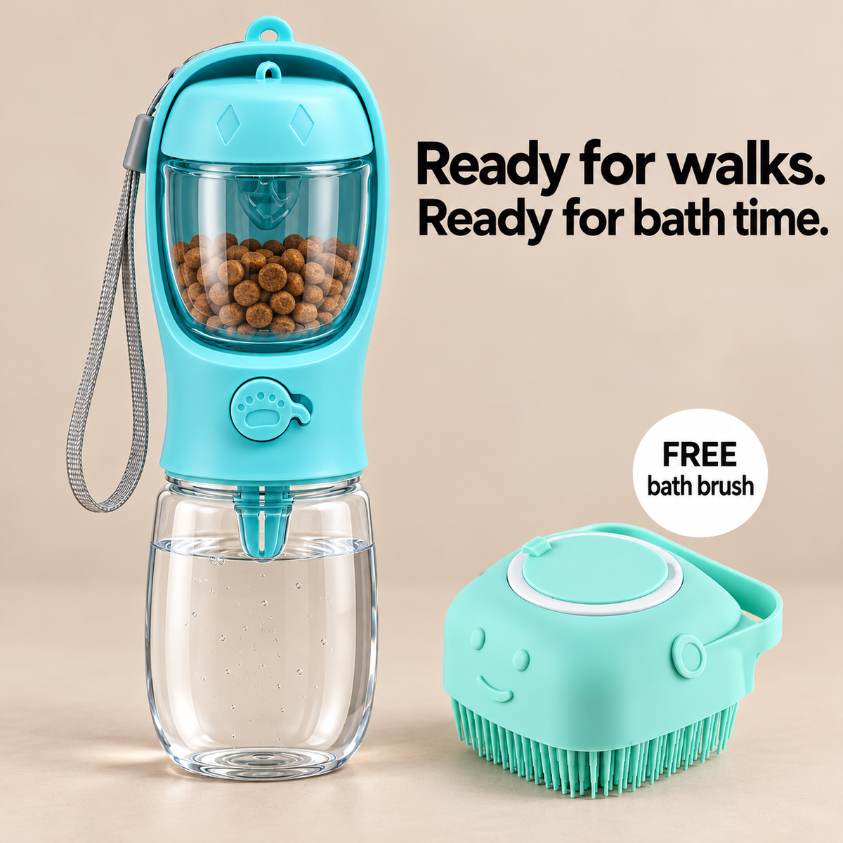 2-in-1 Pet Travel Bottle