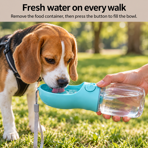 2-in-1 Pet Travel Bottle