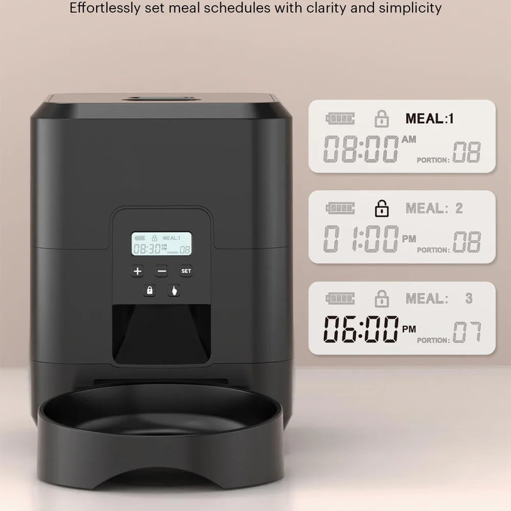 Smart Automatic Pet Feeder – Timed & Programmable with LCD Display | WiFi & Button Models for Cats & Dogs