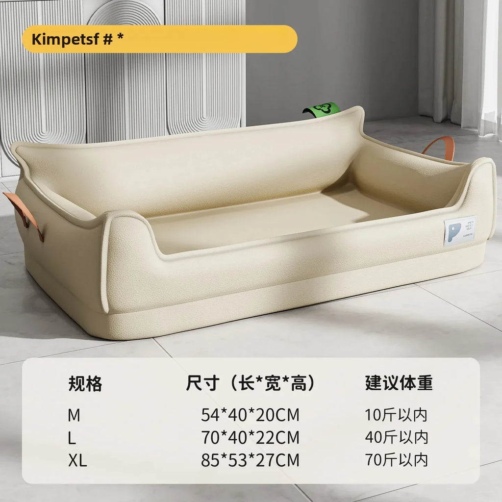 Orthopedic Leather Dog Bed Sofa – Waterproof, Non-Slip, Machine Washable | M, L & XL