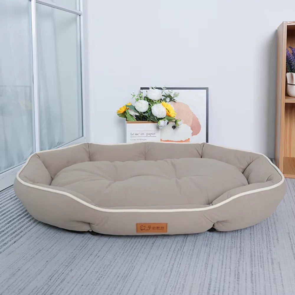 Pet Sofa Bed – Warm Corduroy Sleeping Bed for Cats & Dogs | M, L, XL & XXL