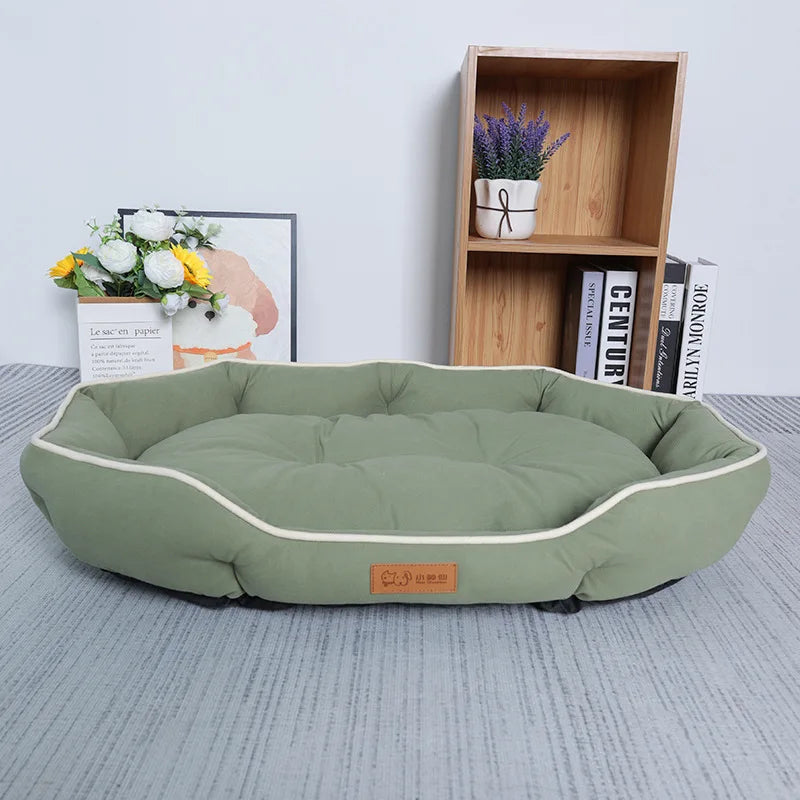Pet Sofa Bed – Warm Corduroy Sleeping Bed for Cats & Dogs | M, L, XL & XXL