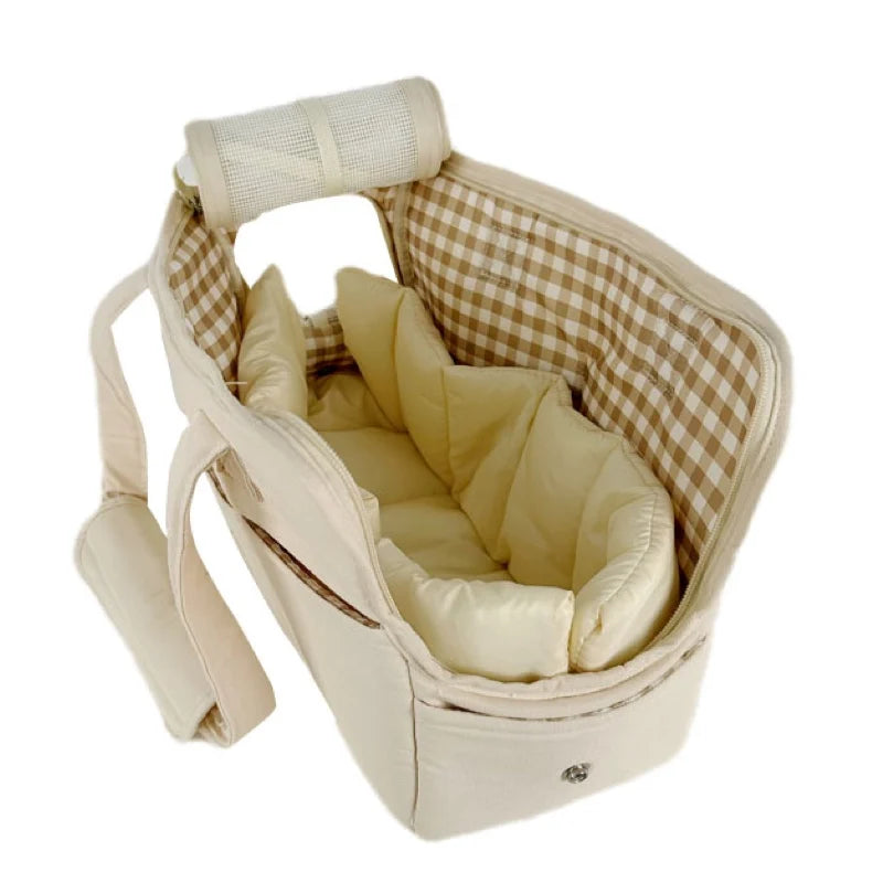 Portable Shoulder Pet Carrier Bag – Stylish Handbag for Small Dogs & Cats up to 12kg | S & M