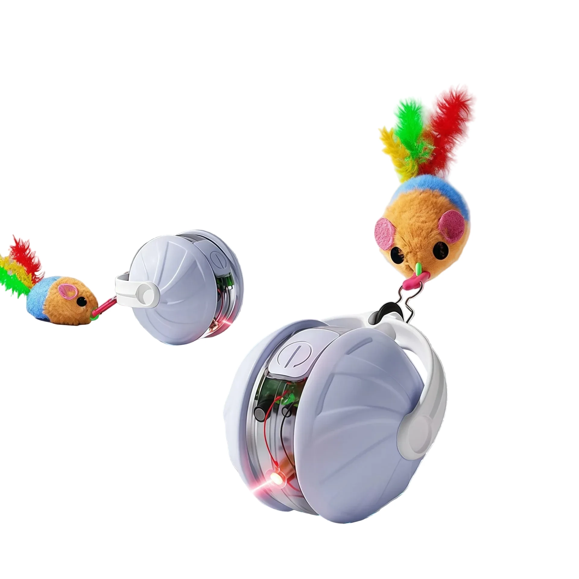Infrared Automatic Rolling Cat Ball Toy – USB Rechargeable, Multi-Mode Mouse Imitation