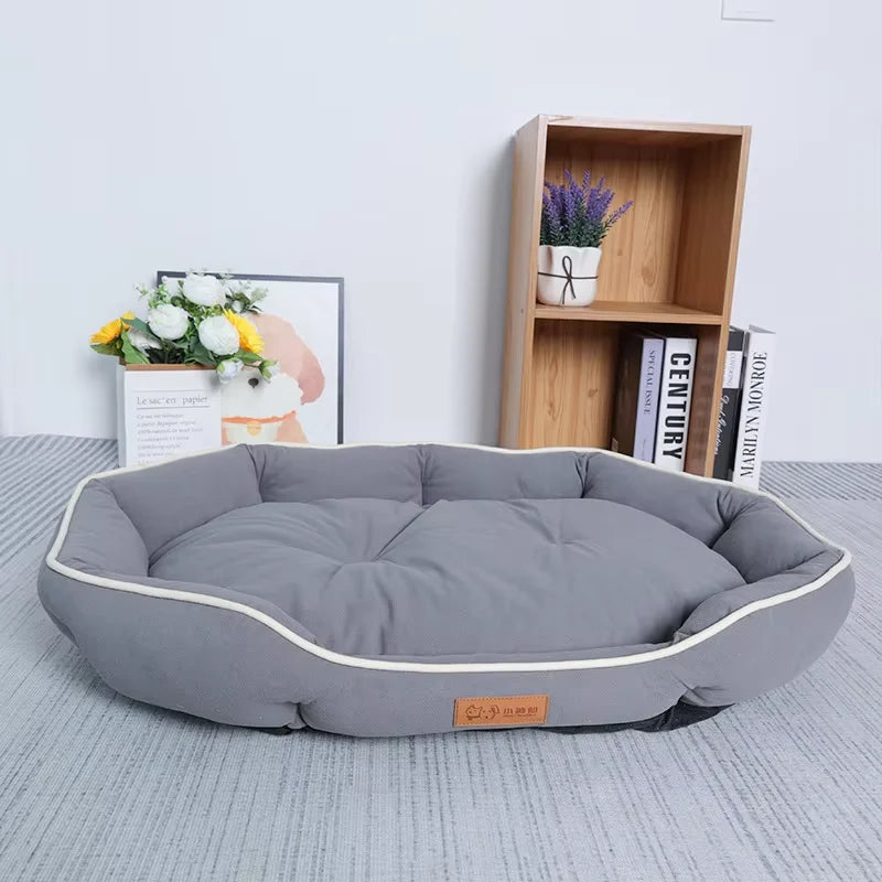 Pet Sofa Bed – Warm Corduroy Sleeping Bed for Cats & Dogs | M, L, XL & XXL