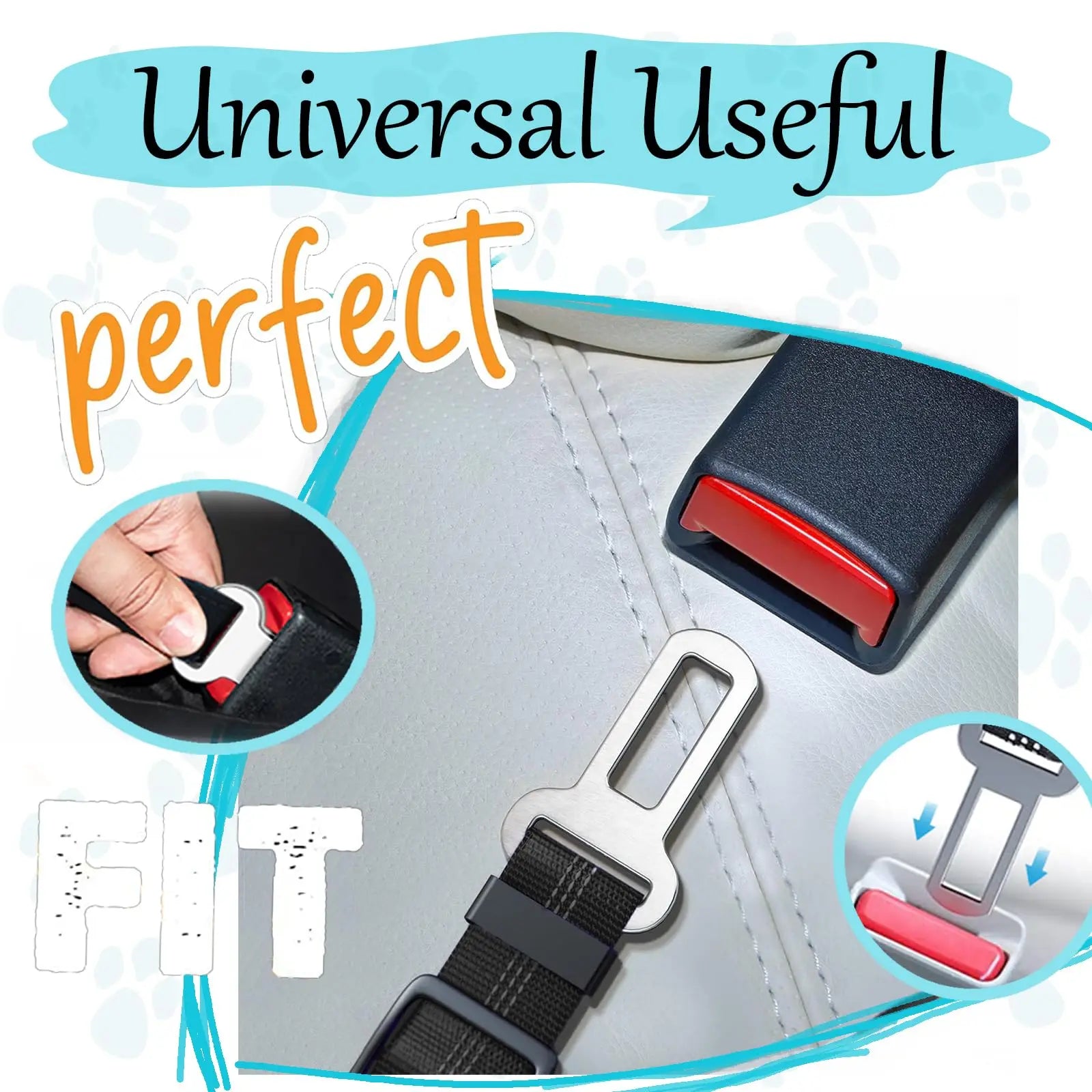 Adjustable Dog Car Seat Belt – Heavy Duty Nylon Safety Restraint for All Breeds | UK Road Legal