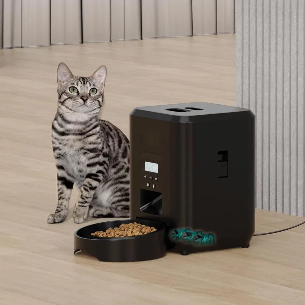 Smart Automatic Pet Feeder – Timed & Programmable with LCD Display | WiFi & Button Models for Cats & Dogs