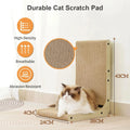 L-Shape Cat Scratching Post – Wear-Resistant Cardboard Scratcher, Furniture Protector | Medium & Large