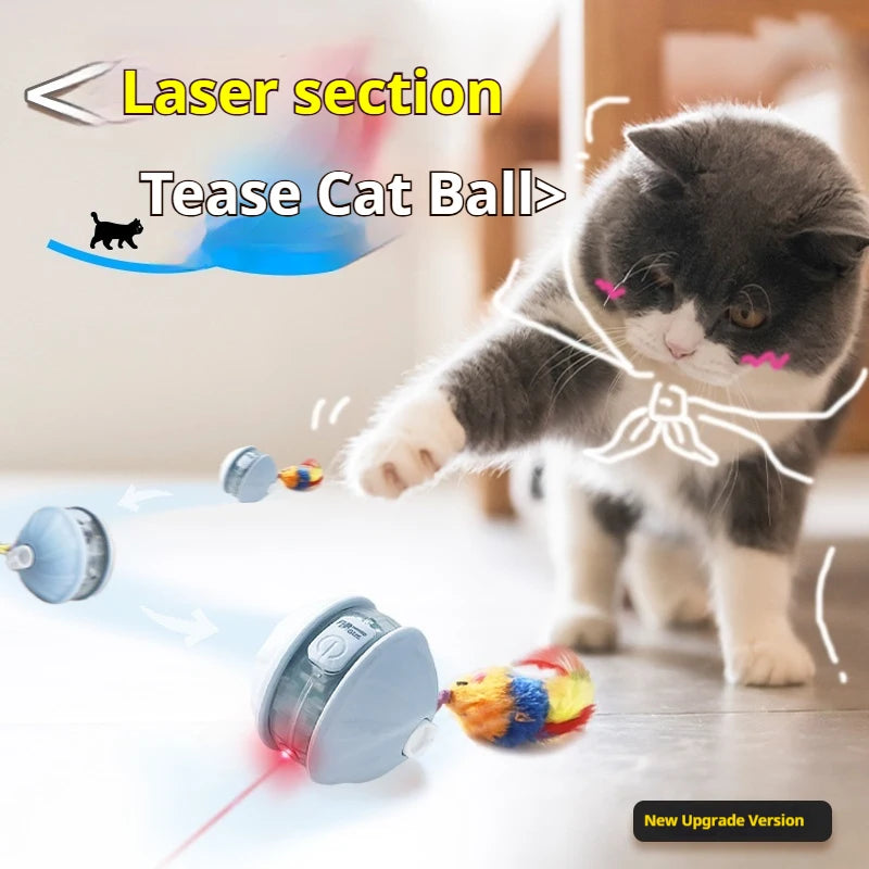 Infrared Automatic Rolling Cat Ball Toy – USB Rechargeable, Multi-Mode Mouse Imitation