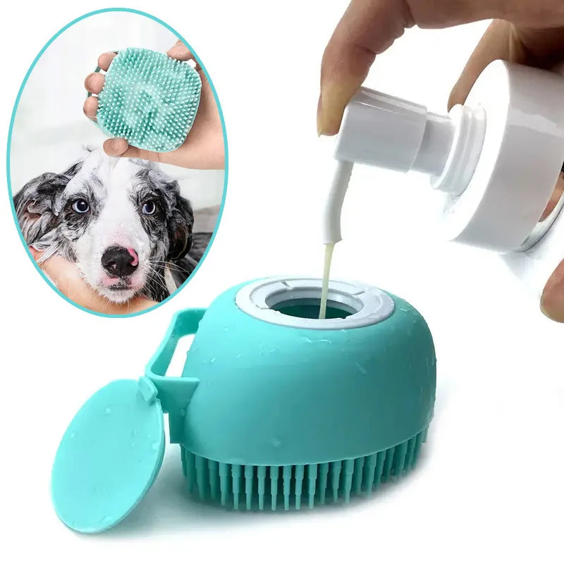 Silicone Pet Bath & Massage Grooming Glove – For Dogs & Cats, Removes Loose Fur | Multiple Styles