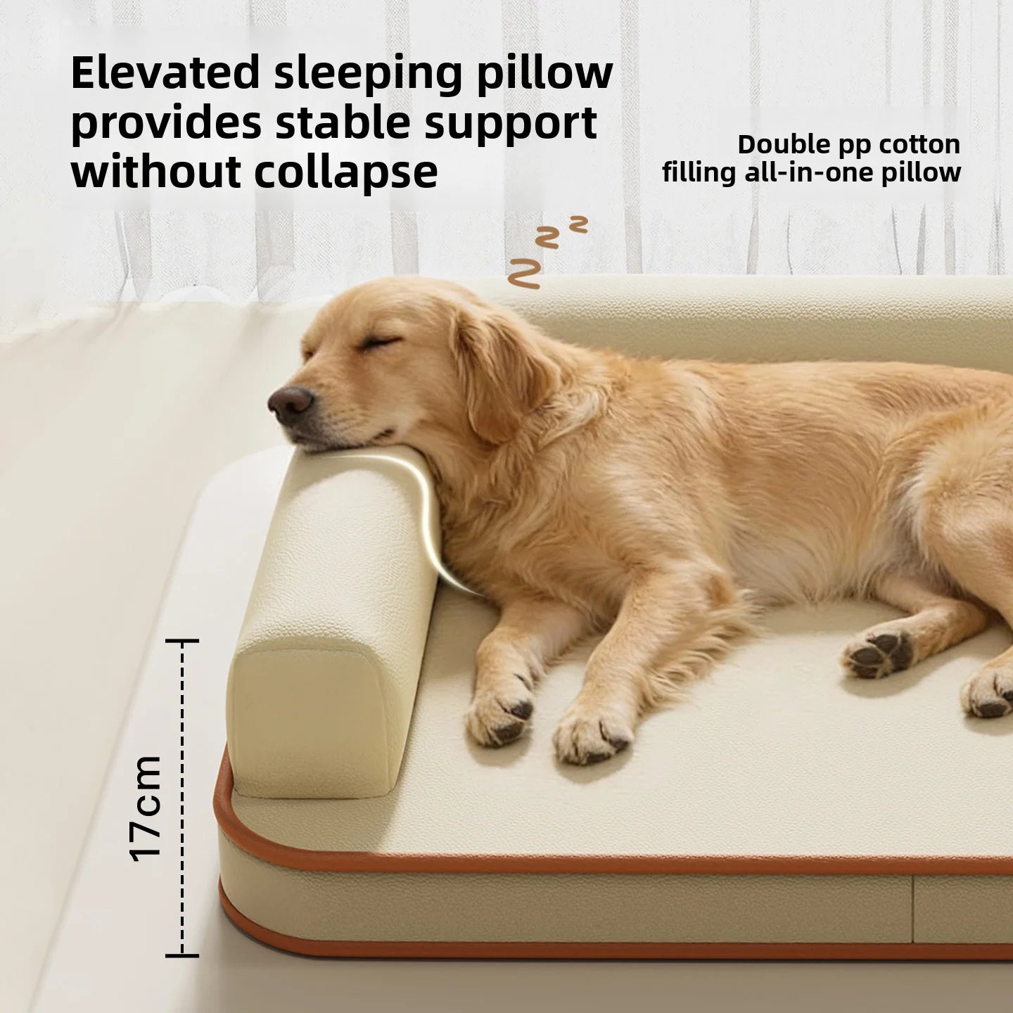 Waterproof Dog Bed Mat – All Season, Machine Washable, Removable Cover for Medium & Large Dogs