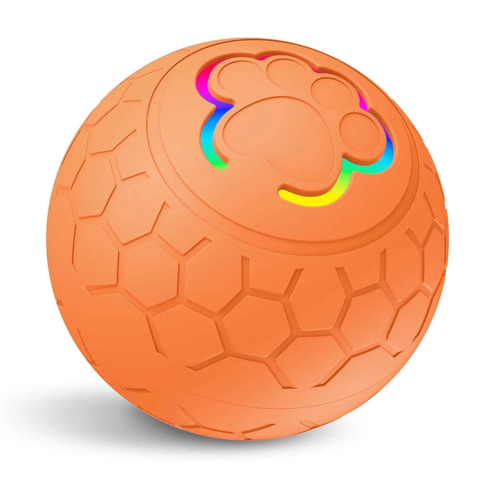Smart Electronic Pet Toy Ball – USB Rechargeable, Auto-Bouncing with RGB Lights for Dogs & Cats