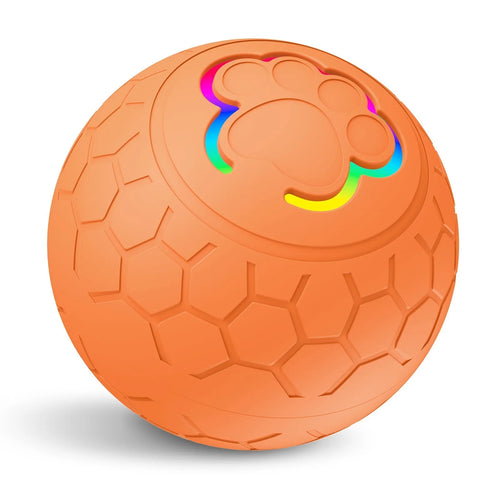 Smart Electronic Pet Toy Ball – USB Rechargeable, Auto-Bouncing with RGB Lights for Dogs & Cats