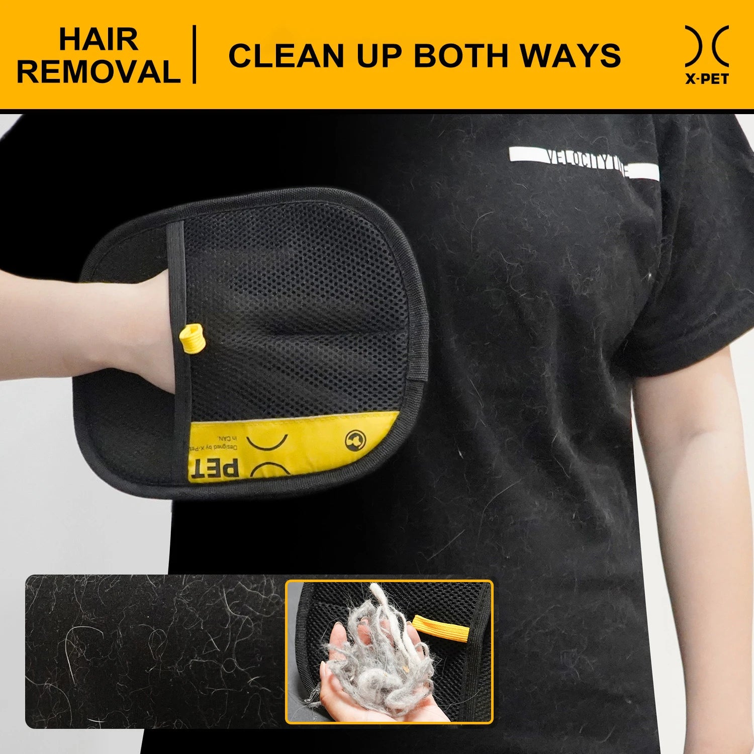 Reusable Pet Hair Removal Gloves – Static Fur Remover for Sofas, Carpets & Clothes | Cats & Dogs