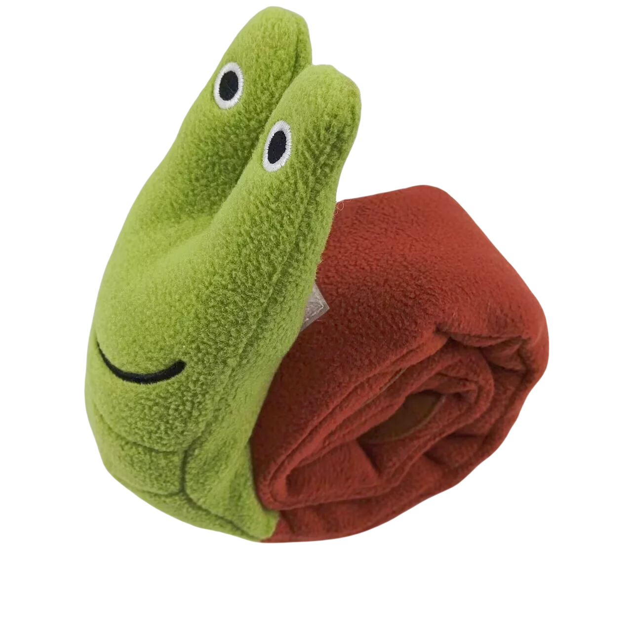 Interactive Dog Puzzle Feeder Toy – Foldable Snail Plush with Squeaker for Mental Stimulation
