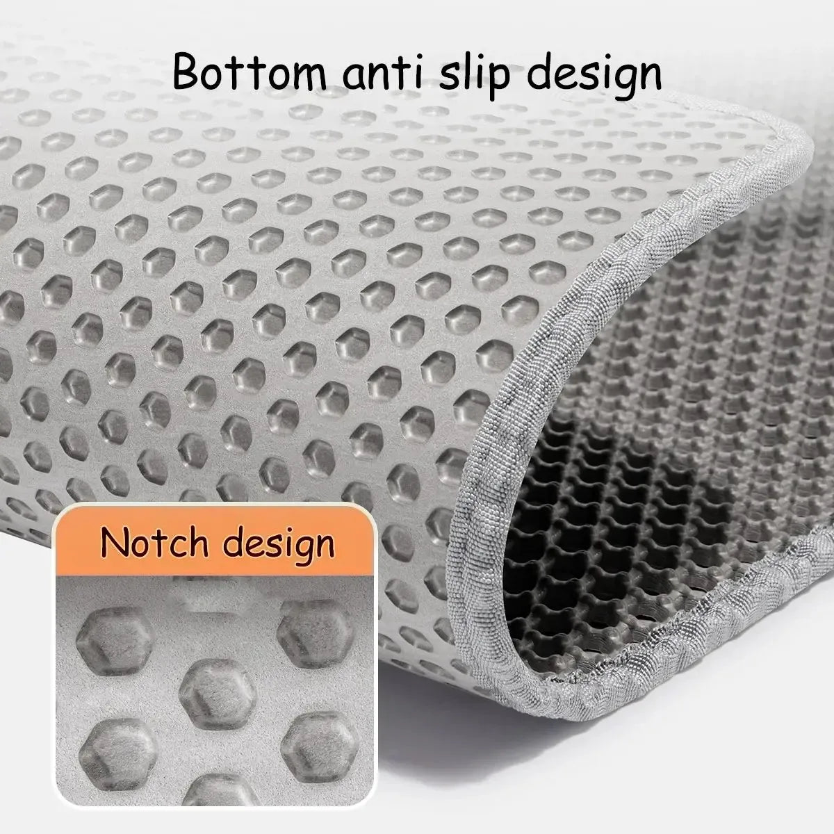 Double-Layer Cat Litter Mat – Anti-Splash, Waterproof & Easy Clean | Multiple Sizes
