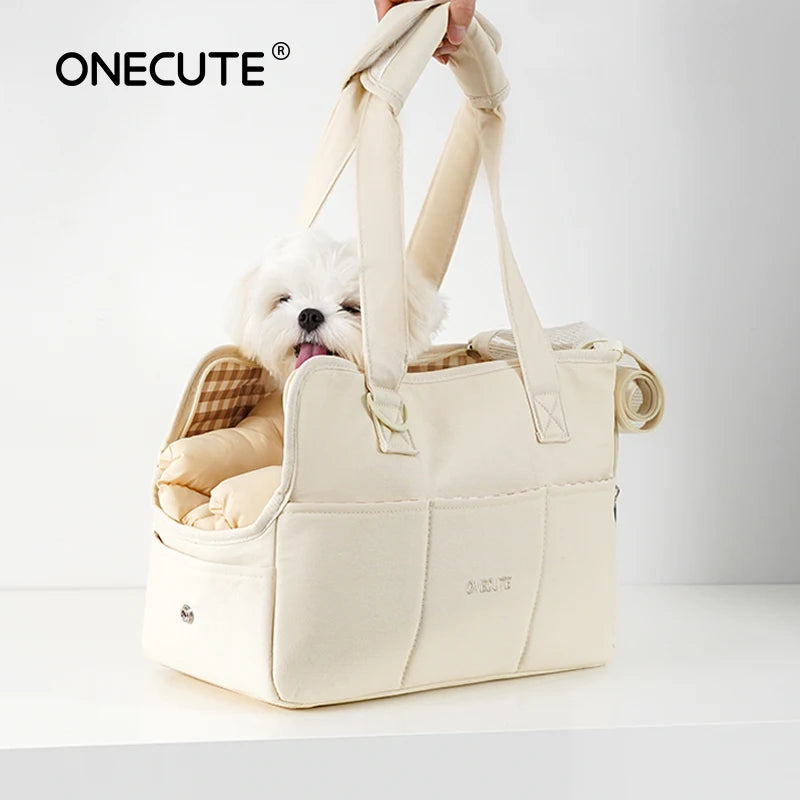 Portable Shoulder Pet Carrier Bag – Stylish Handbag for Small Dogs & Cats up to 12kg | S & M