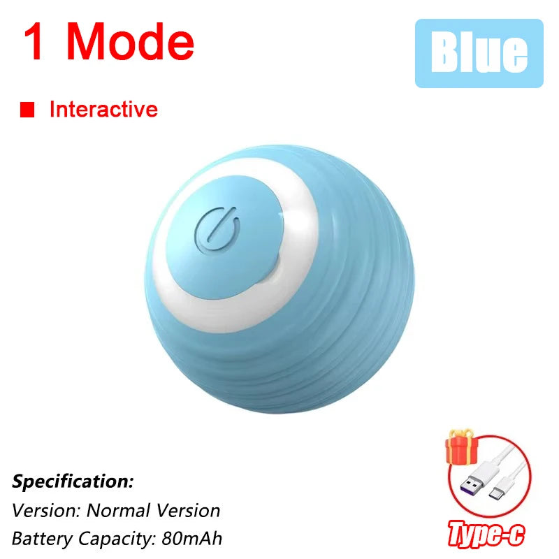Infrared Automatic Rolling Cat Ball Toy – USB Rechargeable, Multi-Mode Mouse Imitation