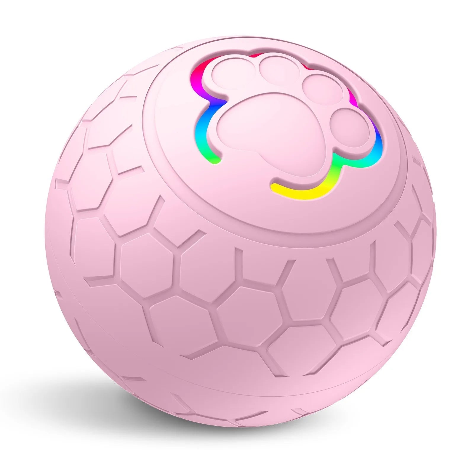 Smart Electronic Pet Toy Ball – USB Rechargeable, Auto-Bouncing with RGB Lights for Dogs & Cats