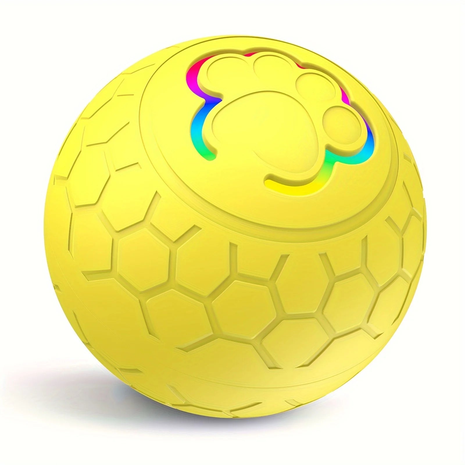 Smart Electronic Pet Toy Ball – USB Rechargeable, Auto-Bouncing with RGB Lights for Dogs & Cats