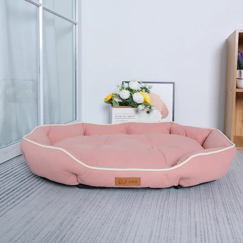 Pet Sofa Bed – Warm Corduroy Sleeping Bed for Cats & Dogs | M, L, XL & XXL