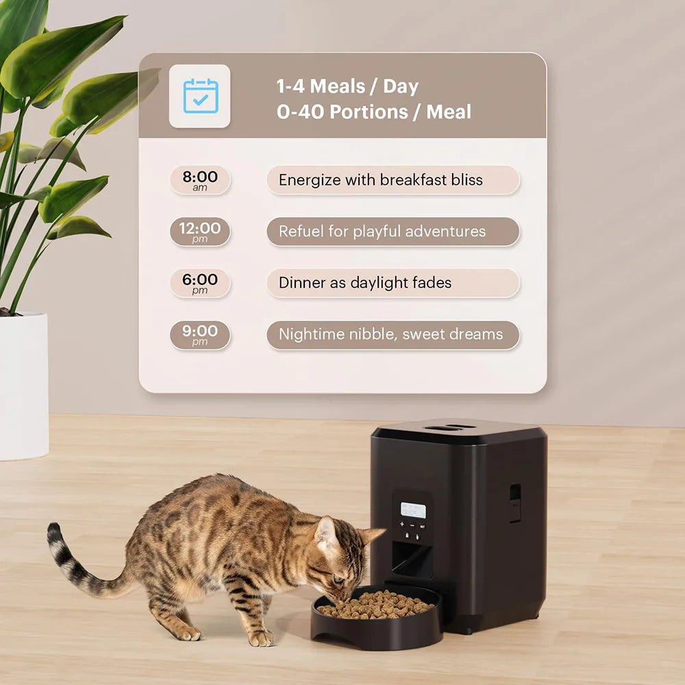 Smart Automatic Pet Feeder – Timed & Programmable with LCD Display | WiFi & Button Models for Cats & Dogs