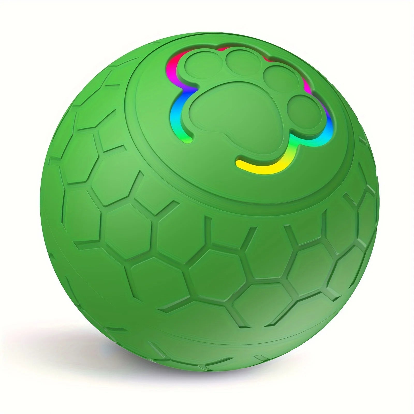 Smart Electronic Pet Toy Ball – USB Rechargeable, Auto-Bouncing with RGB Lights for Dogs & Cats