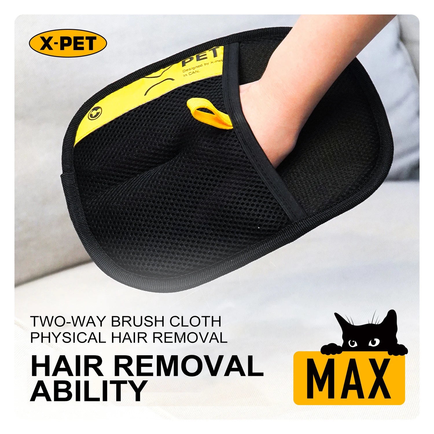 Reusable Pet Hair Removal Gloves – Static Fur Remover for Sofas, Carpets & Clothes | Cats & Dogs