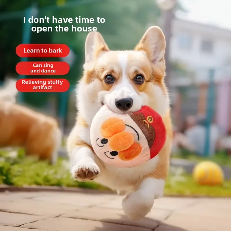 Electric Jumping Ball Dog Toy – USB Rechargeable, Automatic Bouncing Plush Toy for Dogs & Cats