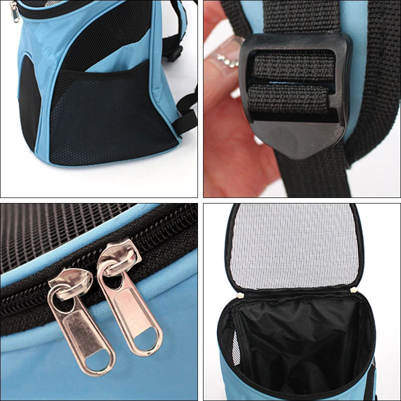 Breathable Mesh Pet Backpack Carrier – For Small Dogs & Cats up to 7.5kg | S & L