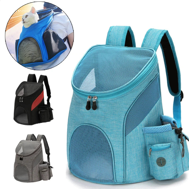 Breathable Mesh Pet Backpack Carrier – For Small Dogs & Cats up to 7.5kg | S & L